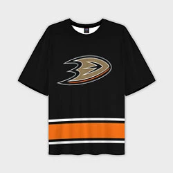 Мужская футболка оверсайз Anaheim Ducks Selanne