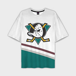 Футболка оверсайз мужская Anaheim Ducks Selanne, цвет: 3D-принт