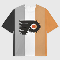Футболка оверсайз мужская Philadelphia Flyers, цвет: 3D-принт