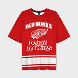 Футболка оверсайз мужская Detroit red wings, цвет: 3D-принт