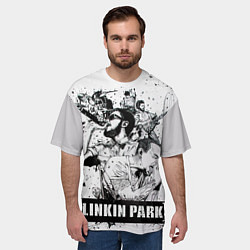 Футболка оверсайз мужская Linkin Park, цвет: 3D-принт — фото 2