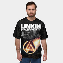 Футболка оверсайз мужская Linkin Park: Comet, цвет: 3D-принт — фото 2