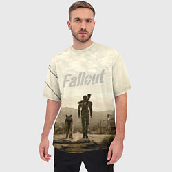 Футболка оверсайз мужская Fallout City, цвет: 3D-принт — фото 2