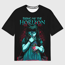 Футболка оверсайз мужская BMTH: Zombie Girl, цвет: 3D-принт