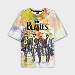 Футболка оверсайз мужская The Beatles: Colour Spray, цвет: 3D-принт