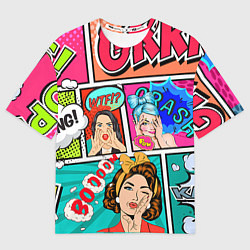 Футболка оверсайз мужская POP ART, цвет: 3D-принт
