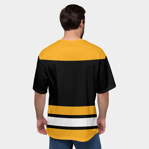 Мужская футболка оверсайз Boston Bruins / 3D-принт – фото 4
