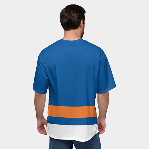 Мужская футболка оверсайз New York Islanders / 3D-принт – фото 4