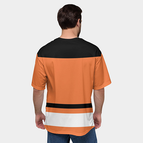 Мужская футболка оверсайз Philadelphia Flyers / 3D-принт – фото 4