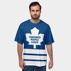 Футболка оверсайз мужская Toronto Maple Leafs, цвет: 3D-принт — фото 2
