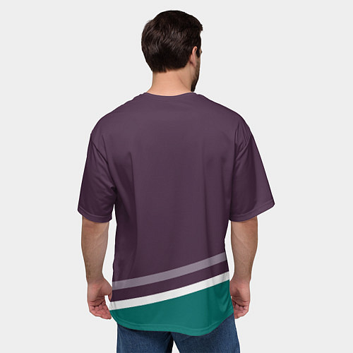 Мужская футболка оверсайз Anaheim Ducks Selanne / 3D-принт – фото 4