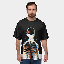 Футболка оверсайз мужская Three Days Grace: Skeleton, цвет: 3D-принт — фото 2