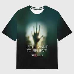 Футболка оверсайз мужская X-files: Alien hand, цвет: 3D-принт