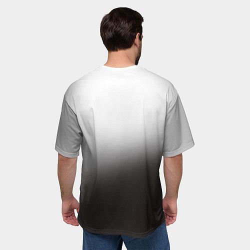 Мужская футболка оверсайз Юрий Гагарин / 3D-принт – фото 4