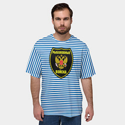 Футболка оверсайз мужская Рыболовные войска, цвет: 3D-принт — фото 2