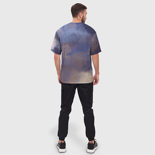 Мужская футболка оверсайз Призрак в доспехах / 3D-принт – фото 4