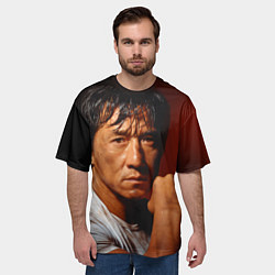 Футболка оверсайз мужская Джеки Чан, цвет: 3D-принт — фото 2