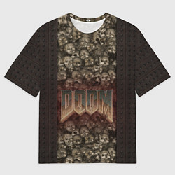 Футболка оверсайз мужская DOOM Skulls, цвет: 3D-принт