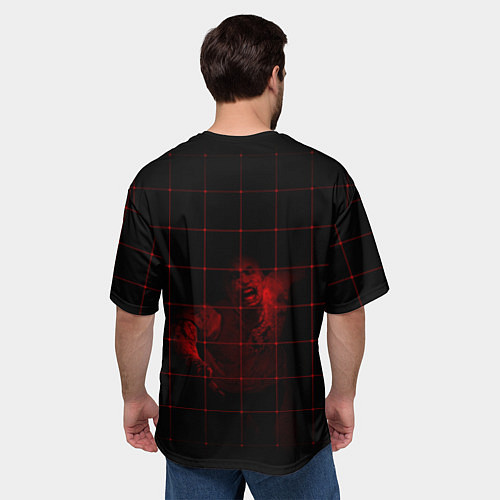 Мужская футболка оверсайз Umbrella Corporation - 2 / 3D-принт – фото 4