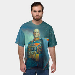 Футболка оверсайз мужская Георгий Жуков: Маршал Победы, цвет: 3D-принт — фото 2
