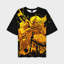 Мужская футболка оверсайз Dark Souls: Gold Knight