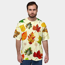 Футболка оверсайз мужская Осень, цвет: 3D-принт — фото 2