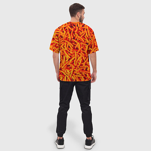 Мужская футболка оверсайз Морковь / 3D-принт – фото 4