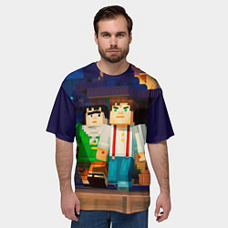 Футболка оверсайз мужская Minecraft Men's, цвет: 3D-принт — фото 2