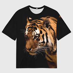 Футболка оверсайз мужская Тигрица, цвет: 3D-принт