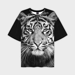 Мужская футболка оверсайз Красавец тигр