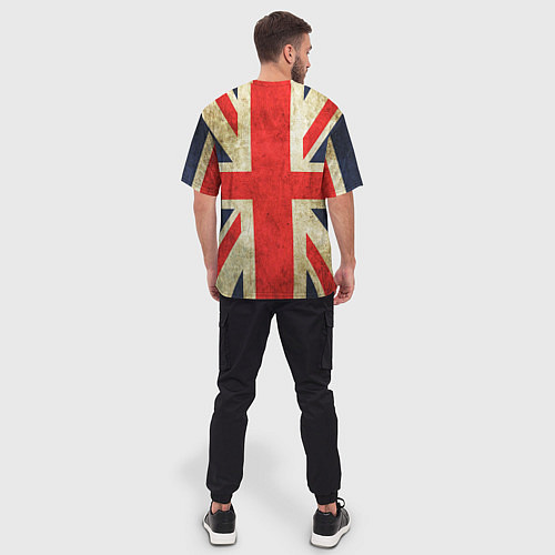 Мужская футболка оверсайз Великобритания / 3D-принт – фото 4