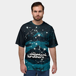 Футболка оверсайз мужская Chemical Brothers: Space, цвет: 3D-принт — фото 2