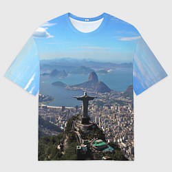 Футболка оверсайз мужская Рио-де-Жанейро, цвет: 3D-принт