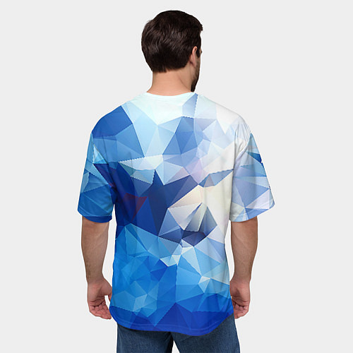 Мужская футболка оверсайз Абстракция / 3D-принт – фото 4