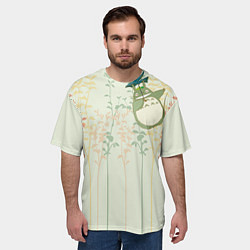 Футболка оверсайз мужская Тоторо, цвет: 3D-принт — фото 2