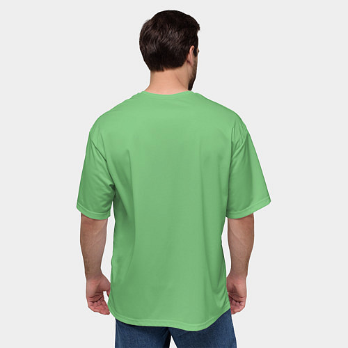 Мужская футболка оверсайз Правильное питание / 3D-принт – фото 4