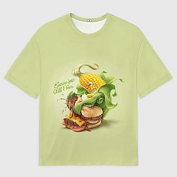 Мужская футболка оверсайз Правильное питание