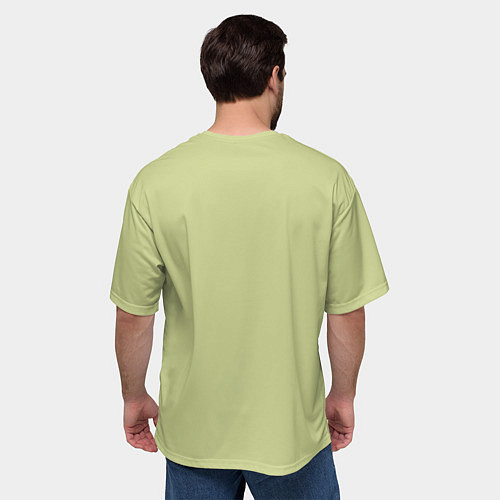 Мужская футболка оверсайз Правильное питание / 3D-принт – фото 4