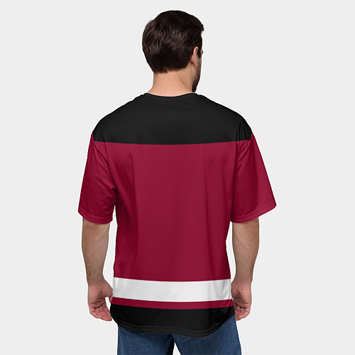 Мужская футболка оверсайз Arizona Coyotes / 3D-принт – фото 4