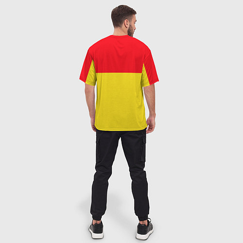 Мужская футболка оверсайз Сборная Испании: Евро 2016 / 3D-принт – фото 4