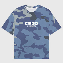 Мужская футболка оверсайз Cs:go - Clear Water Чистая вода