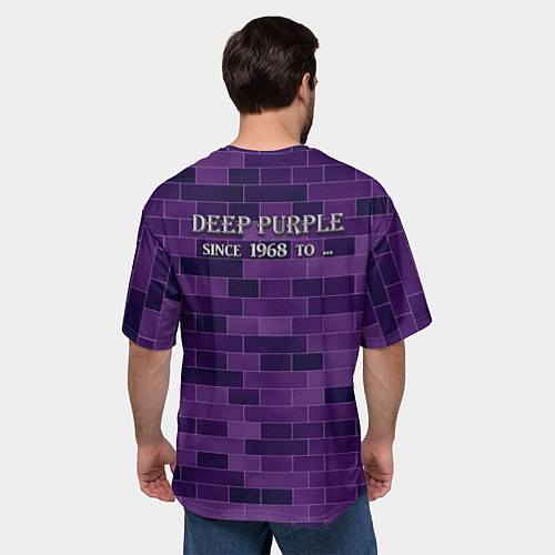 Мужская футболка оверсайз Deep Purple / 3D-принт – фото 4
