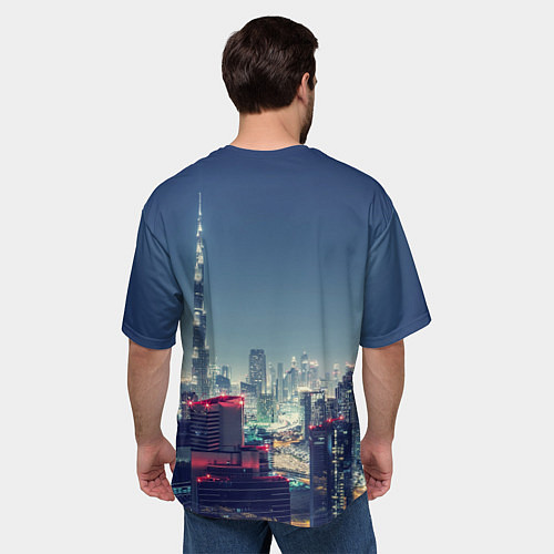 Мужская футболка оверсайз Дубай / 3D-принт – фото 4