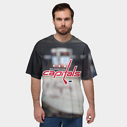 Футболка оверсайз мужская Washington Capitals, цвет: 3D-принт — фото 2