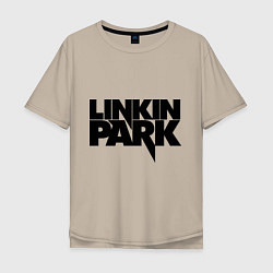 Футболка оверсайз мужская Linkin Park, цвет: миндальный