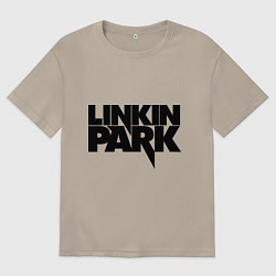 Футболка оверсайз мужская Linkin Park, цвет: миндальный