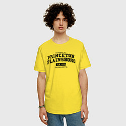 Футболка оверсайз мужская Princeton Plainsboro, цвет: желтый — фото 2