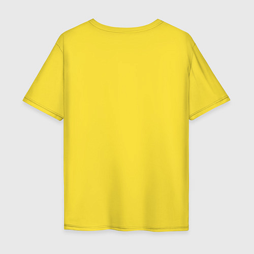 Мужская футболка оверсайз Rock Logo / Желтый – фото 2