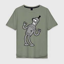 Футболка оверсайз мужская Bender Error, цвет: авокадо