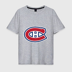 Футболка оверсайз мужская Montreal Canadiens, цвет: меланж
